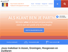 Tablet Screenshot of groenhoutmakelaardij.nl